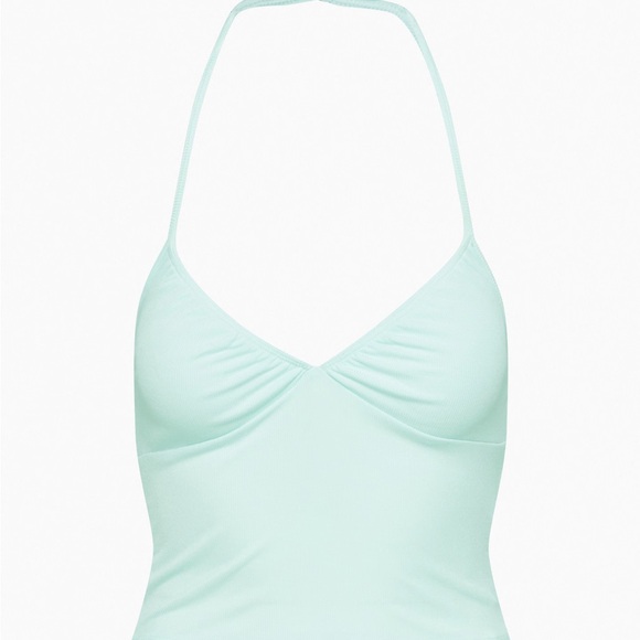 NWT Light Blue/Teal Aritzia Halter Top - Picture 1 of 2
